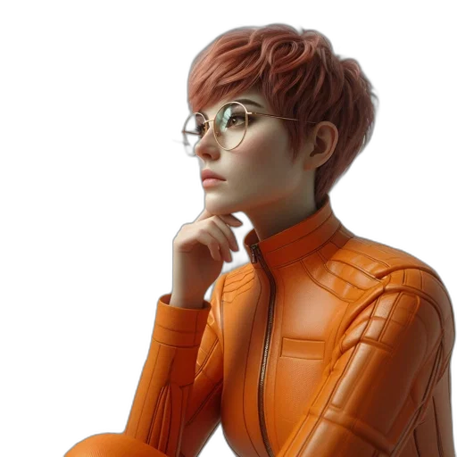 robot, jacket, concept art, cyberpunk transparent PNG cut-out
