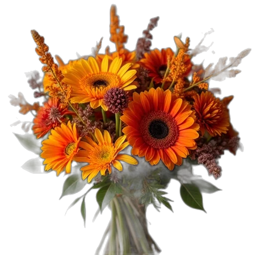 flower, crown, photorealistic, 3d render transparent PNG cut-out