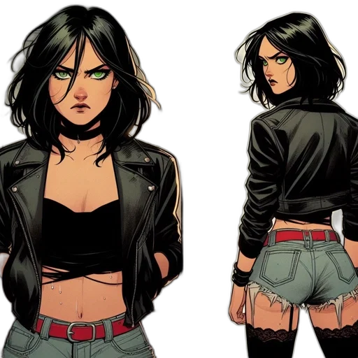 jacket, comic book art, concept art, cartoon transparent PNG cut-out