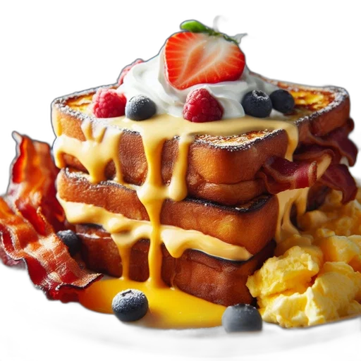food, crown, photorealistic, breakfast transparent PNG cut-out