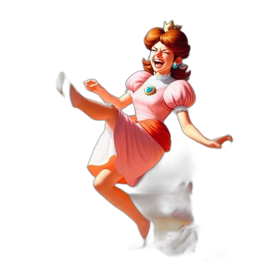dress, concept art, 3d render, cartoon transparent PNG cut-out