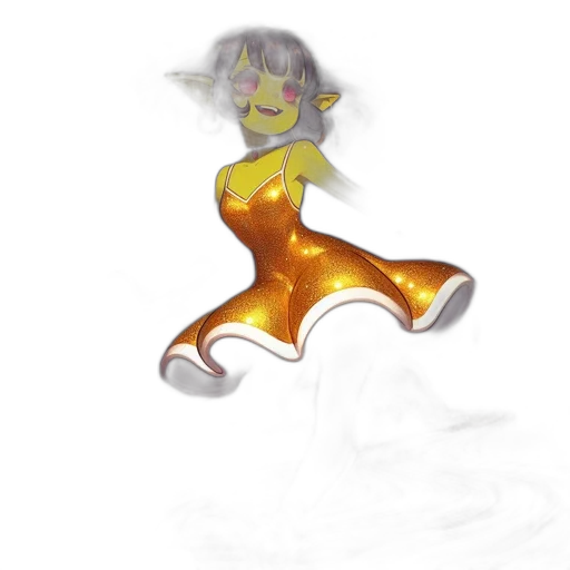 staff, mask, dress, creature transparent PNG cut-out