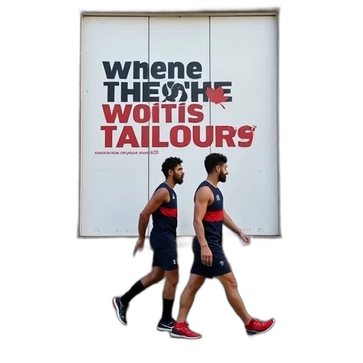 shoes, two, afl, players transparent PNG cut-out
