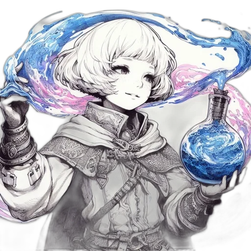 staff, bottle, weapon, mask transparent PNG cut-out