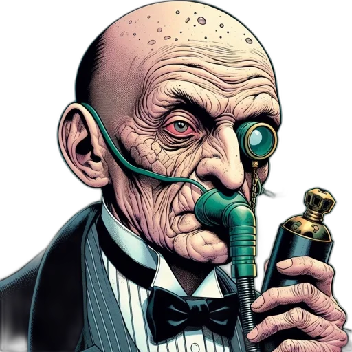 staff, mask, face, comic book art transparent PNG cut-out