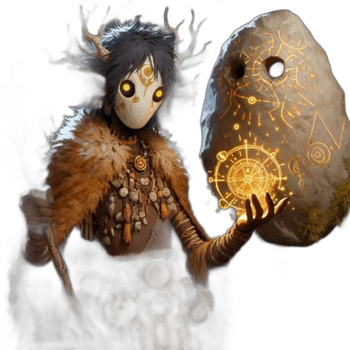 mask, creature, concept art, fantasy art transparent PNG cut-out