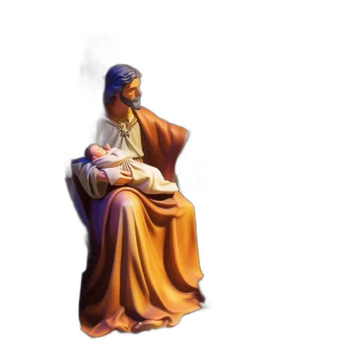 crown, jewelry, staff, 3d render transparent PNG cut-out