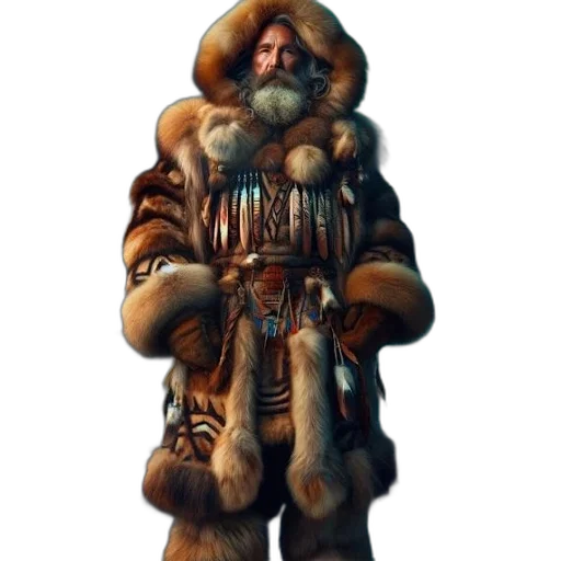 jacket, staff, animal, face transparent PNG cut-out