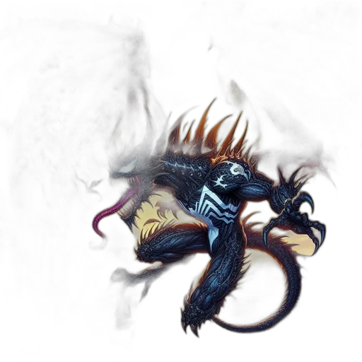 dragon, creature, staff, animal transparent PNG cut-out