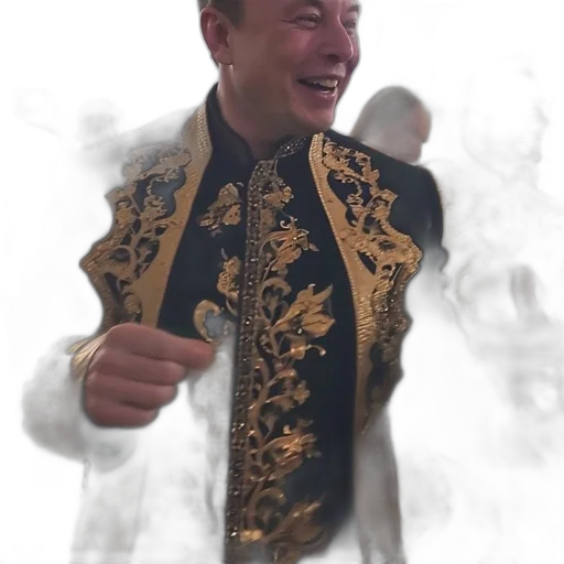 jacket, staff, robot, crown transparent PNG cut-out