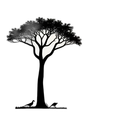 tree, crown, animal, hair transparent PNG cut-out