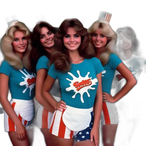 five, female, teenagers, young transparent PNG cut-out