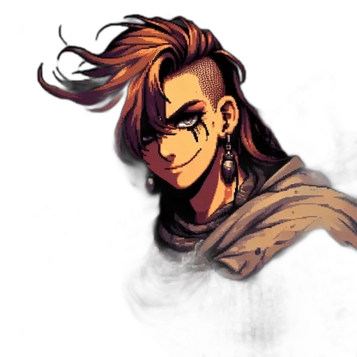 hair, face, mask, concept art transparent PNG cut-out