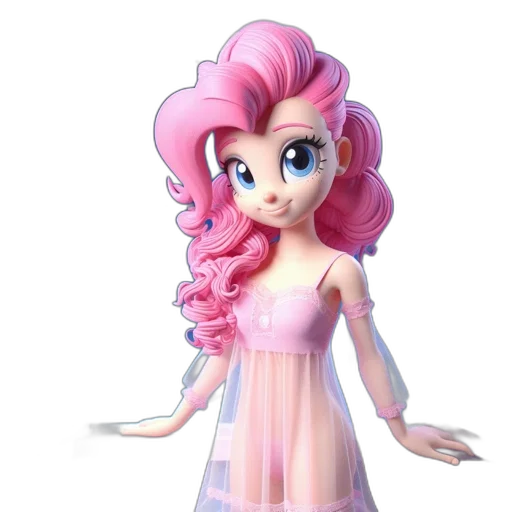 dress, 3d render, concept art, cartoon transparent PNG cut-out
