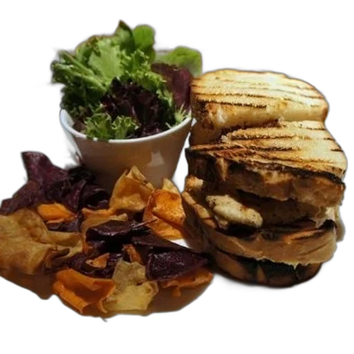 food, photorealistic, plate, grilled transparent PNG cut-out