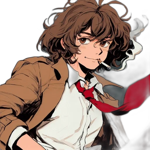 jacket, weapon, staff, mask transparent PNG cut-out