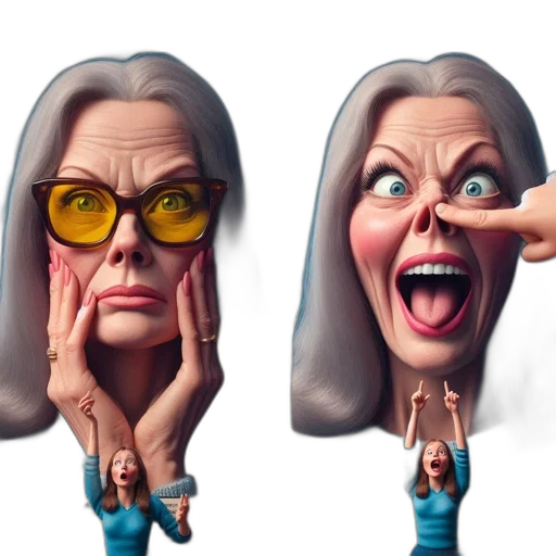 face, mask, 3d render, concept art transparent PNG cut-out