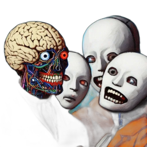 mask, robot, face, concept art transparent PNG cut-out