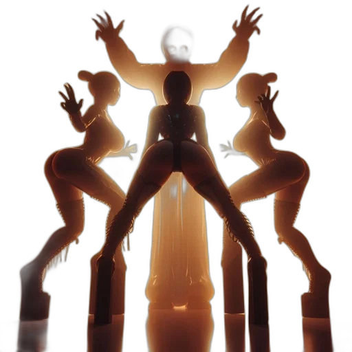 staff, concept art, 3d render, fire transparent PNG cut-out