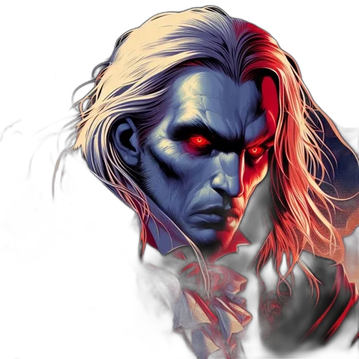 face, mask, comic book art, fantasy art transparent PNG cut-out