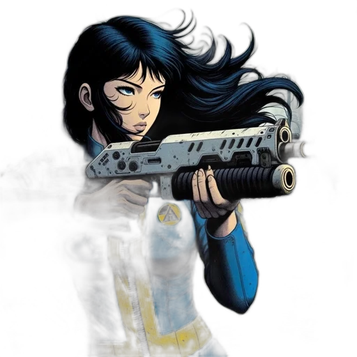 weapon, comic book art, concept art, cartoon transparent PNG cut-out