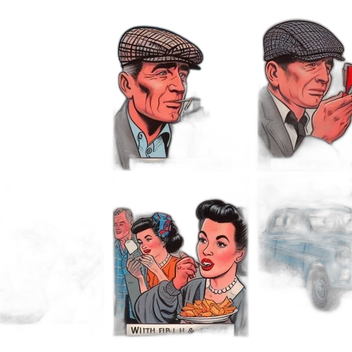 car, concept art, comic book art, watercolor transparent PNG cut-out