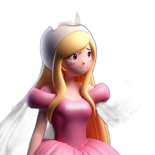 dress, crown, 3d render, concept art transparent PNG cut-out
