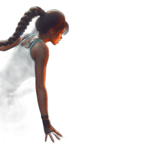 dress, hair, concept art, photorealistic transparent PNG cut-out