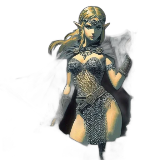 dress, concept art, fantasy art, comic book art transparent PNG cut-out