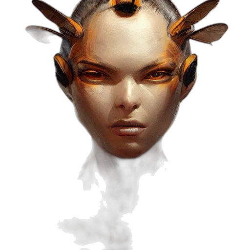 mask, face, crown, dragon transparent PNG cut-out