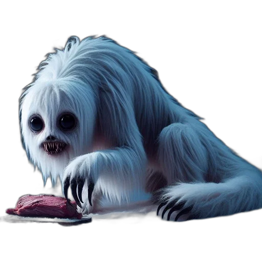 creature, animal, staff, hair transparent PNG cut-out