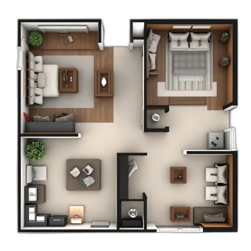 furniture, 3d render, concept art, photorealistic transparent PNG cut-out
