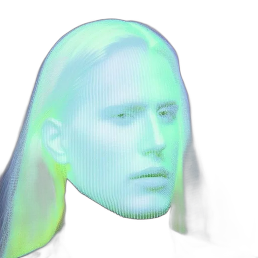 face, robot, hair, creature transparent PNG cut-out