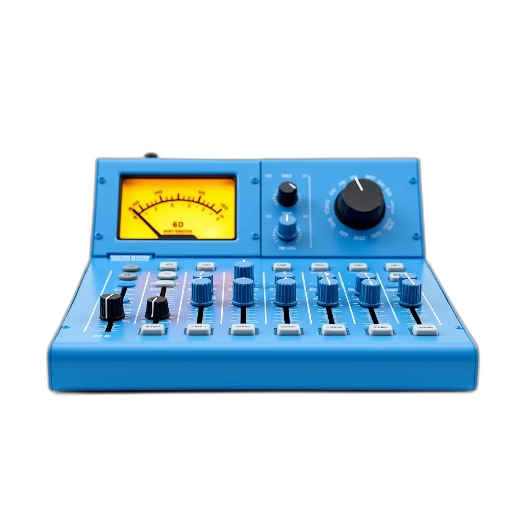 3d render, vaporwave, blue, studio transparent PNG cut-out