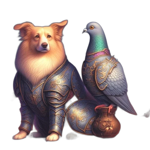 animal, staff, concept art, fantasy art transparent PNG cut-out