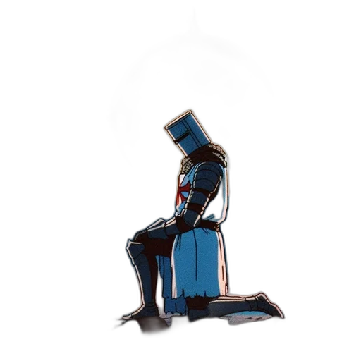 robot, crown, mask, staff transparent PNG cut-out