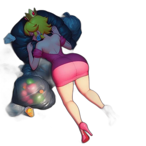 dress, jacket, robot, staff transparent PNG cut-out