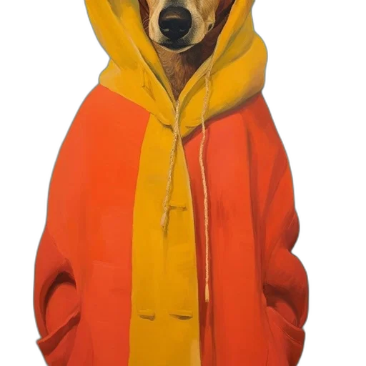 jacket, animal, creature, dress transparent PNG cut-out
