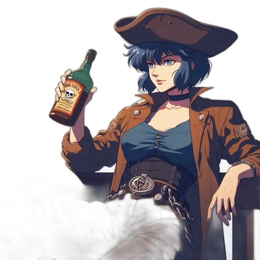 jacket, hat, fantasy art, concept art transparent PNG cut-out