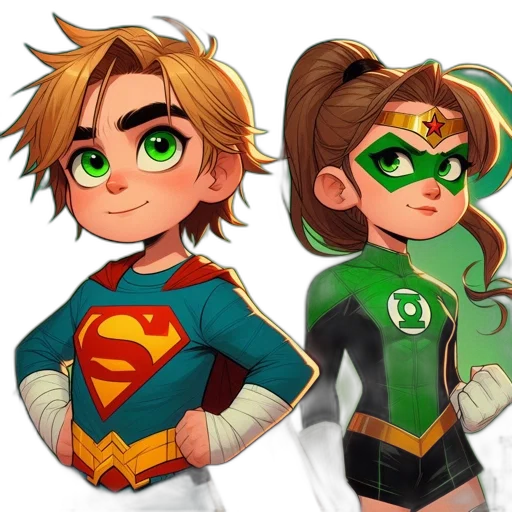 comic book art, cartoon, concept art, pixel art transparent PNG cut-out