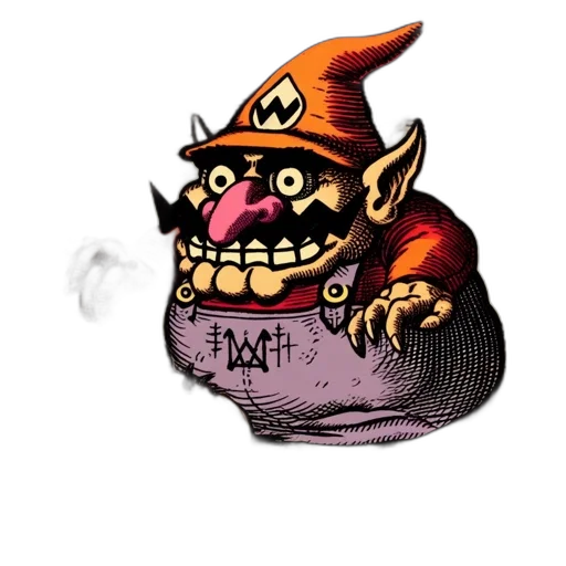 hat, mask, staff, dragon transparent PNG cut-out