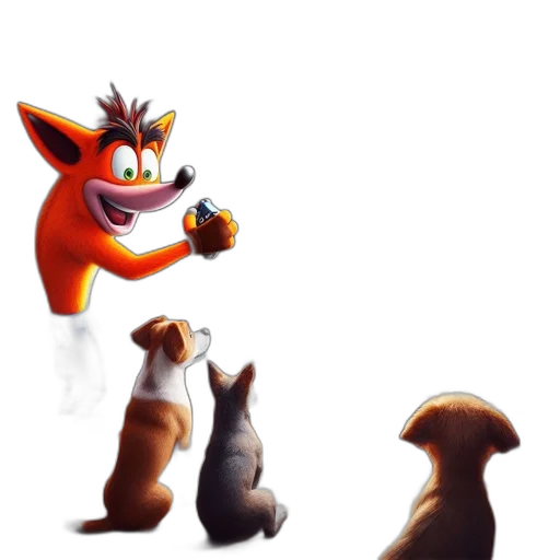 staff, animal, concept art, 3d render transparent PNG cut-out