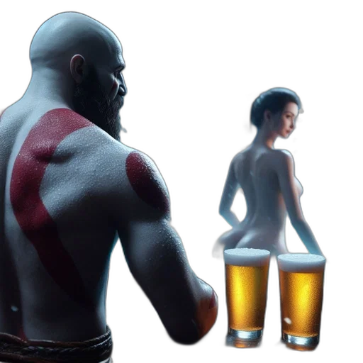 bottle, 3d render, concept art, fantasy art transparent PNG cut-out