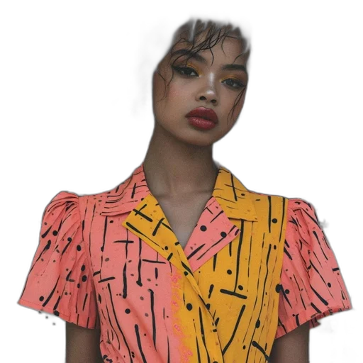 dress, jacket, face, jewelry transparent PNG cut-out
