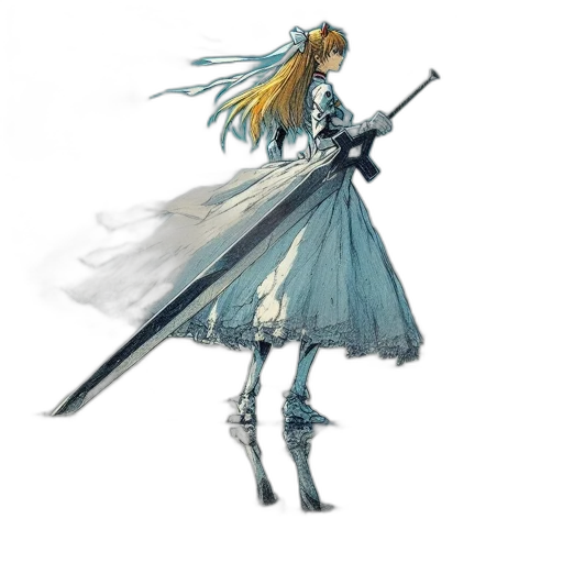 sword, dress, staff, weapon transparent PNG cut-out