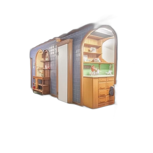 furniture, 3d render, concept art, photorealistic transparent PNG cut-out