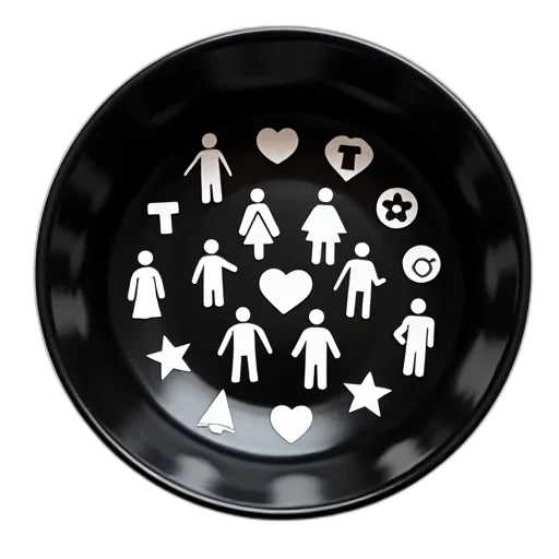 jewelry, 3d render, monochrome, dark transparent PNG cut-out