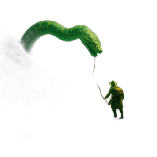 creature, staff, dragon, umbrella transparent PNG cut-out