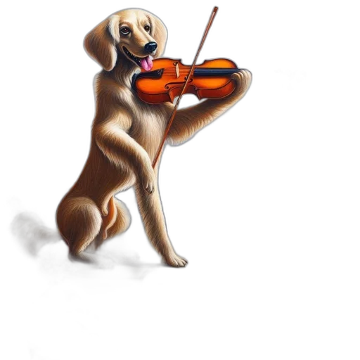 staff, animal, watercolor, photorealistic transparent PNG cut-out