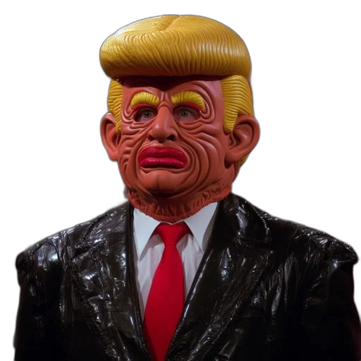 mask, face, creature, jacket transparent PNG cut-out